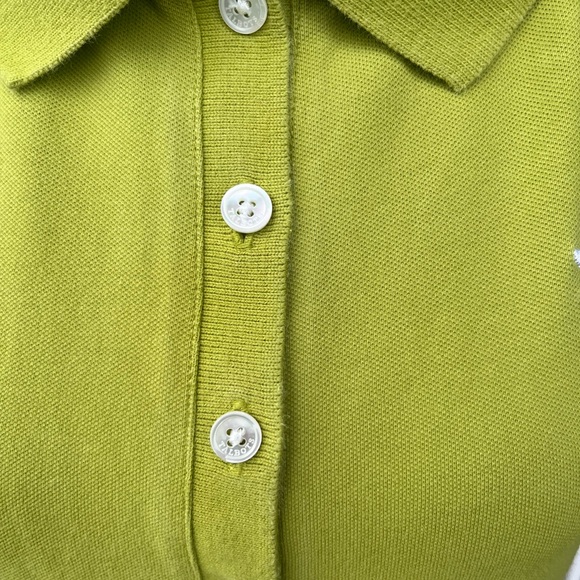 Talbots size Medium lime green Summer dress - Picture 3 of 7